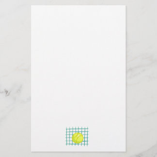 Tennisball und netto einfache Grafik Briefpapier