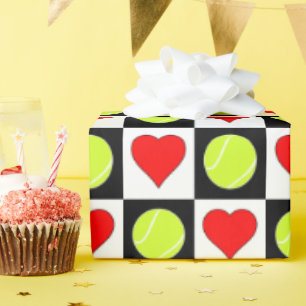 Tennisball und Tennis Party Geschenkpapier