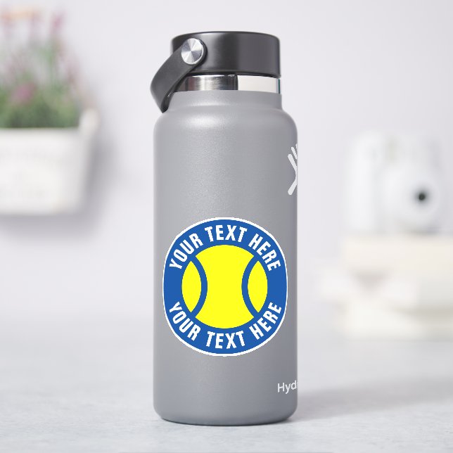 Tennisball-Vinyl-Aufkleber mit Sondertext Aufkleber (HydroFlask)