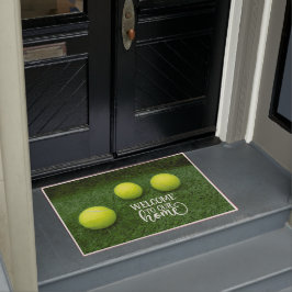 Tennisball Welcome Zuhause Fußmatte