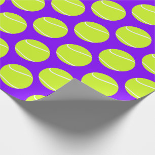 Tennisbälle Custom Background Color Sports Party Geschenkpapier