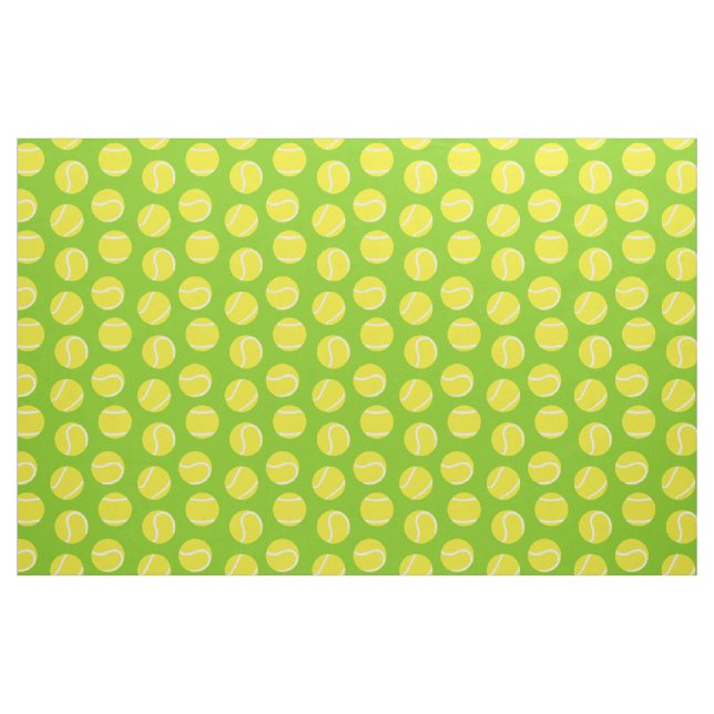 Tennisbälle, grünes Stoffmuster Stoff (Fat Quarter (45,7 x 55,9 cm))