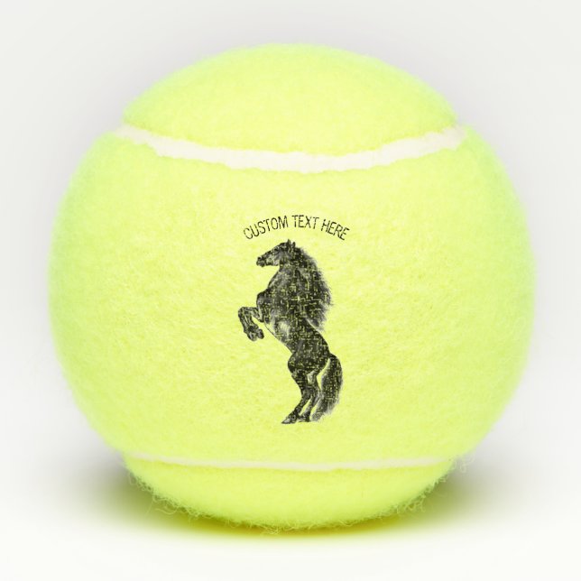 Tennisbälle mit individuellem Text (Rückseite)