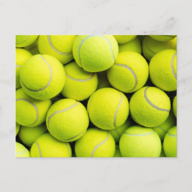Tennisbälle Postkarte (Vorderseite)