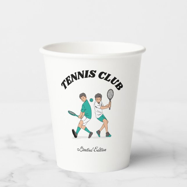 Tennisclub Pappbecher (Vorderseite)