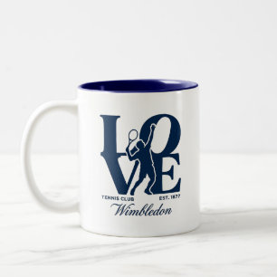 Tennisclub Wimbledon Gegr. 1877 Zweifarbige Tasse