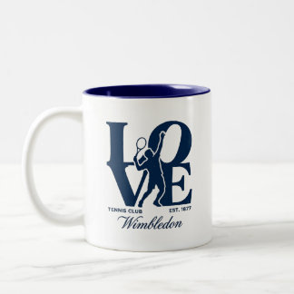 Tennisclub Wimbledon Gegr. 1877 Zweifarbige Tasse