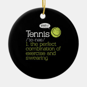 Tennisdefinition Keramik Ornament