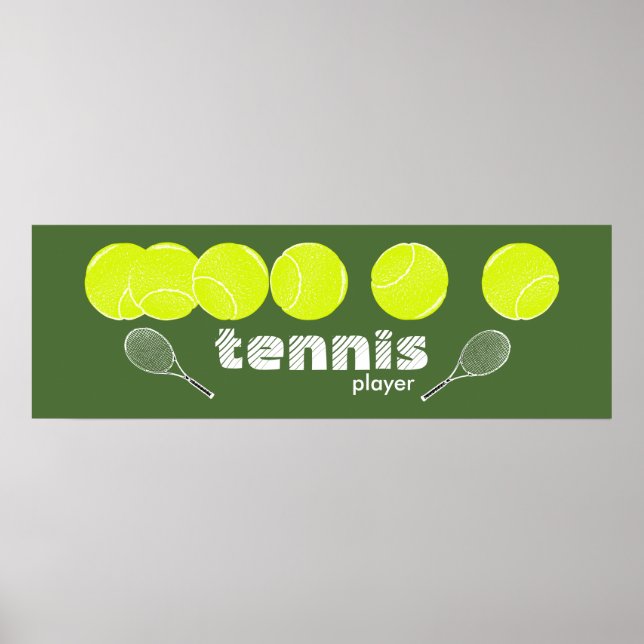 Tennisdekor Poster (Vorne)