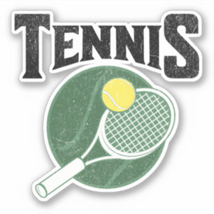 Tennisdesign Aufkleber