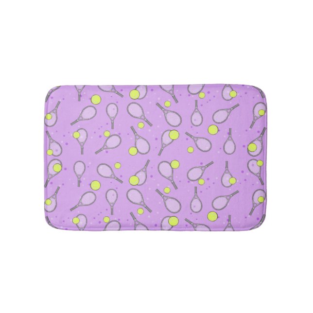 Tennisdesign Badematte (Vorderseite)