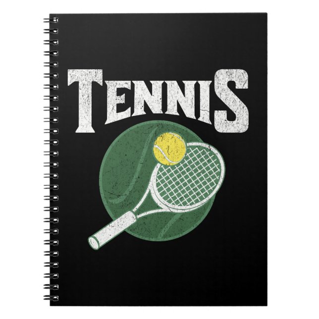 Tennisdesign Notizblock (Vorderseite)