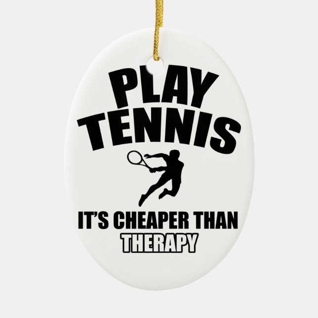 Tennisentwürfe Keramikornament (Vorne)