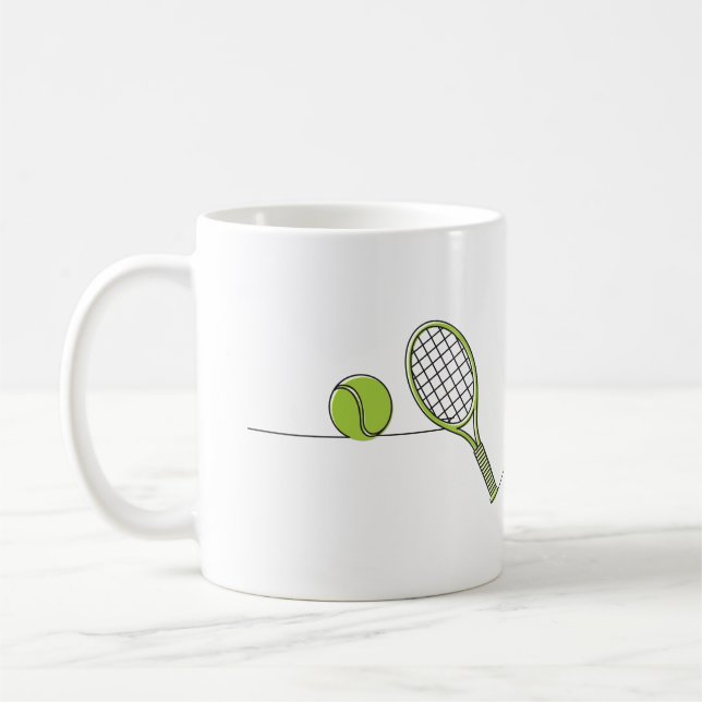 Tennisgeschenk des Tennis-Liebhabers | Tasse (Links)