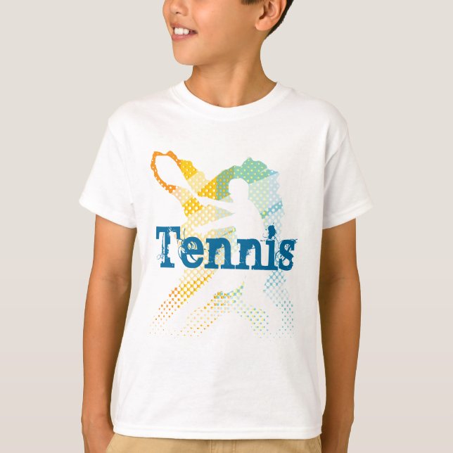 Tennishemd für Kinder mit individualisierbarem Dru T-Shirt (Vorderseite)