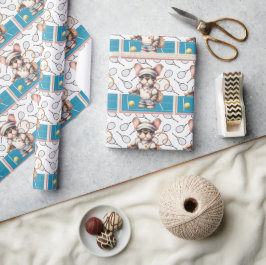 Tennishund Spielen wir Geschenkpapier