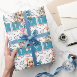Tennishund Spielen wir Geschenkpapier