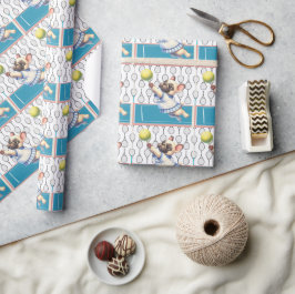 Tennishund Spielen wir Geschenkpapier