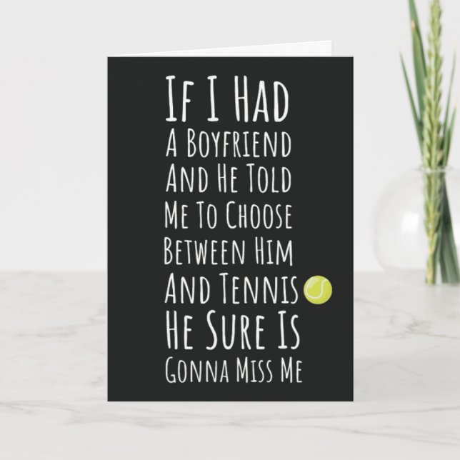 Tenniskarten für Mädchen Kinder ihre Spielertochte Karte (Vorderseite)