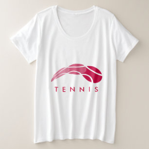 Tenniskleidung für Frauen plus Tee-Shirt für Großs Große Größe T-Shirt