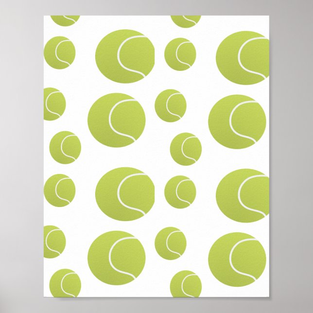 Tenniskugeln Poster (Vorne)