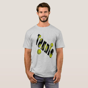 Tennislogos und -bälle, T-Shirt