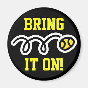 Tennismagnete mit individuellem Text Bringen Sie e Magnet