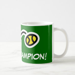Tennismeister-Tasse für Spieler und Fans Tasse