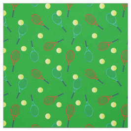 Tennismuster auf Grün Stoff