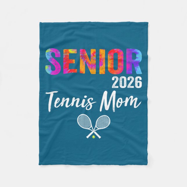 Tennismutter der Oberstufe Team-Eltern-Kunstwerk Fleecedecke (Vorderseite)