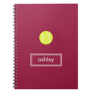 TennisNotebook (Burgund) Notizblock