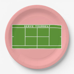 Tennisparty Pappteller