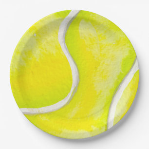 Tennisplatte für Tennis Player Party Pappteller