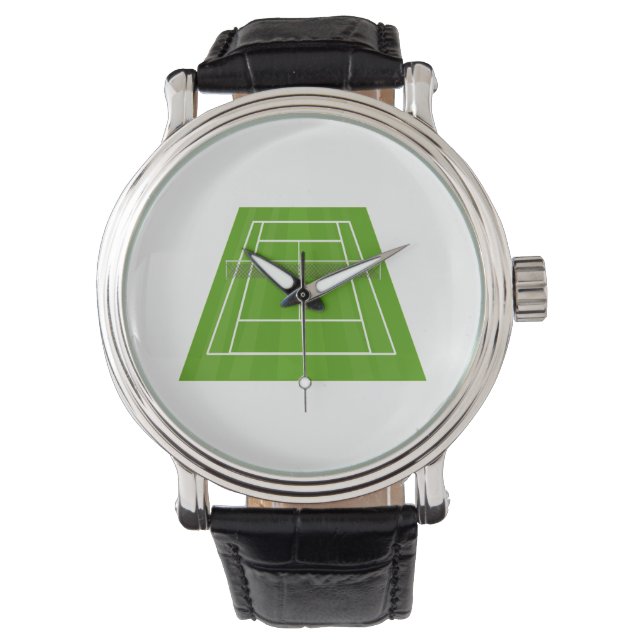 Tennisplatz Armbanduhr (Vorderseite)