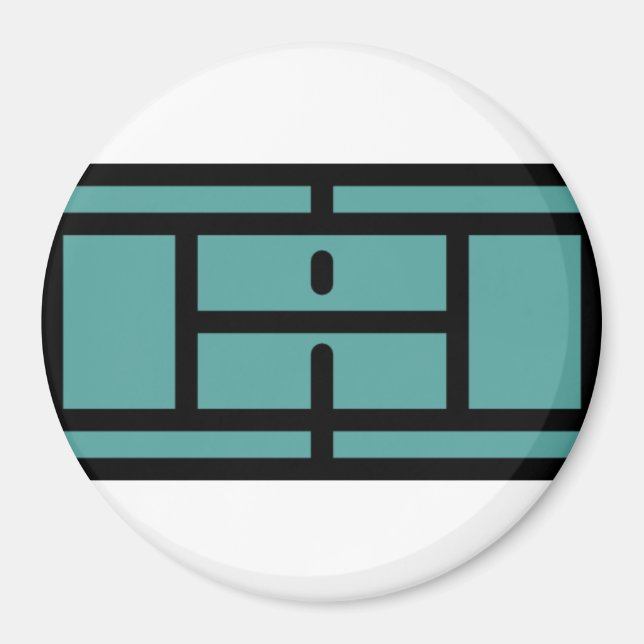 Tennisplatz Magnet (Vorne)