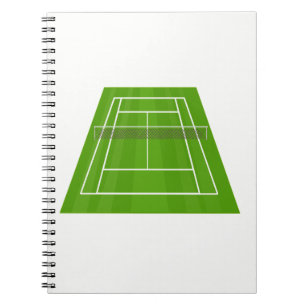 Tennisplatz Notizblock