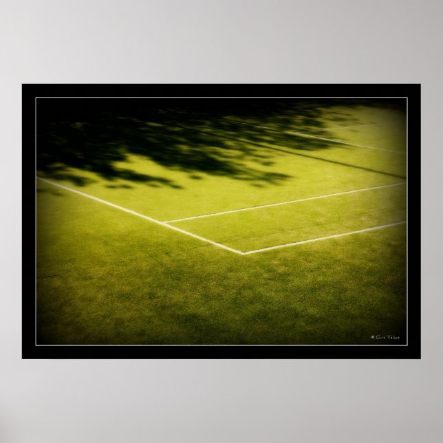 Tennisplatz Poster (Vorne)