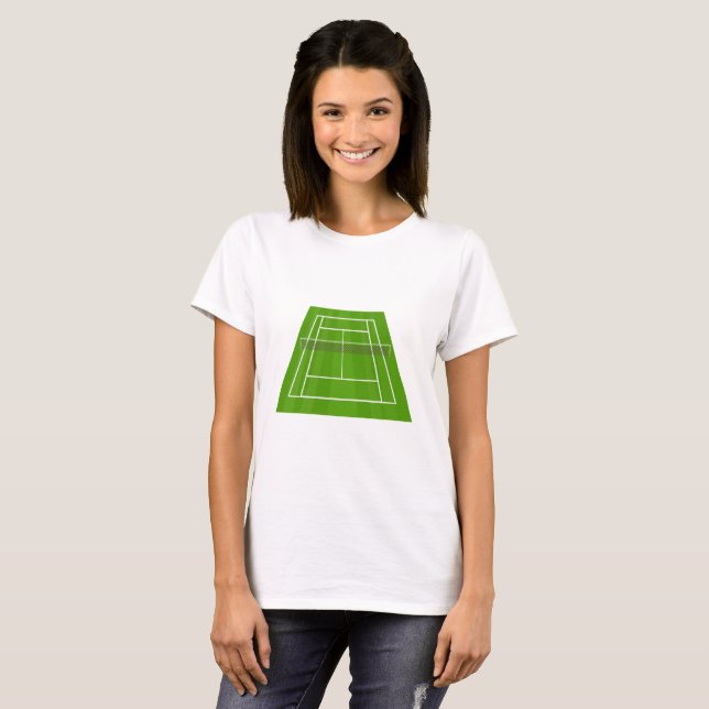 Tennisplatz T-Shirt (Vorne ganz)