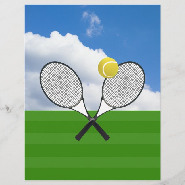 Tennisplatz & TENNIS RACKETS Flyer (Vorne)