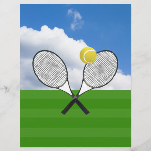 Tennisplatz & TENNISSCHLÄGER Flyer