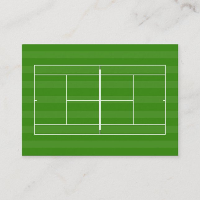 Tennisplatz Visitenkarte (Vorderseite)