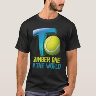 Tennisplätze Tennisspielernummer auf der Welt T-Shirt