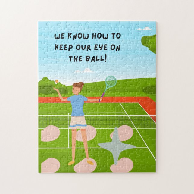 Tennispuzzles für Tennisspieler Puzzle (Vertikal)