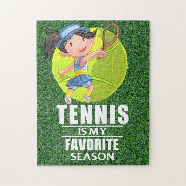 Tennispuzzles mit lustigem Sprichwort für Spieler Puzzle (Vertikal)