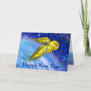 Tennissatellit guten Rutsch ins Neue Jahr Feiertagskarte