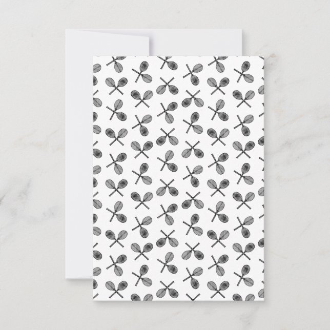 Tennisschläger CUSTOM HINTERGRUND Dankeskarte (Vorderseite)