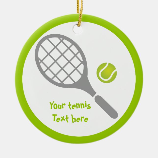 Tennisschläger Keramikornament (Vorne)