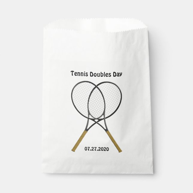 Tennisschläger nach Maß Geschenktütchen (Vorderseite)