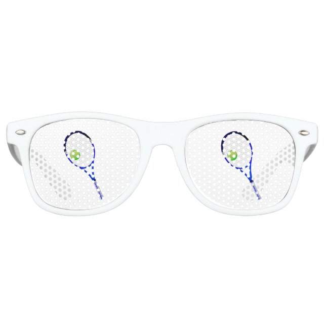Tennisschläger Partybrille (Vorderseite)