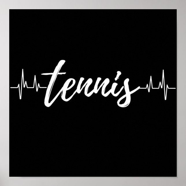 Tennisschläger. Poster (Vorne)